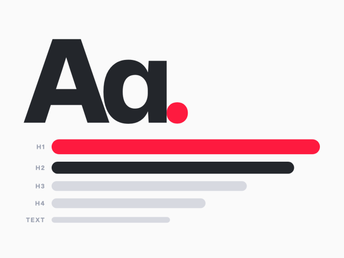 Typography and elements